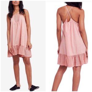 Free People Pink Slip Dress size Small